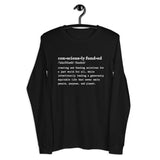 Consciously Funded Definition Unisex Long Sleeve Tee