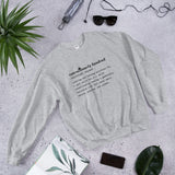 Consciously Funded Definition Unisex Sweatshirt