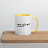 Consciously Funded Color Logo Mug with Color Inside