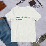 Consciously Funded Color Logo Short-Sleeve Unisex T-Shirt
