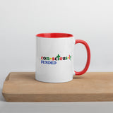 Consciously Funded Color Logo Mug with Color Inside