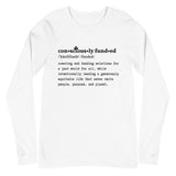 Consciously Funded Definition Unisex Long Sleeve Tee