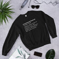 Consciously Funded Definition Unisex Sweatshirt