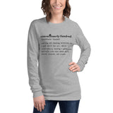 Consciously Funded Definition Unisex Long Sleeve Tee